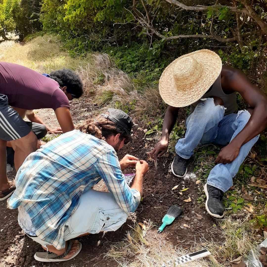 NationalTrustLC's tweet photo. The SLNT assisted Dr. Murphy with the excavation of the Anse Lavoutte site as it is the proposed location for the construction of a restaurant as part of the Cabot Development. https://t.co/hDV7vN7zqd