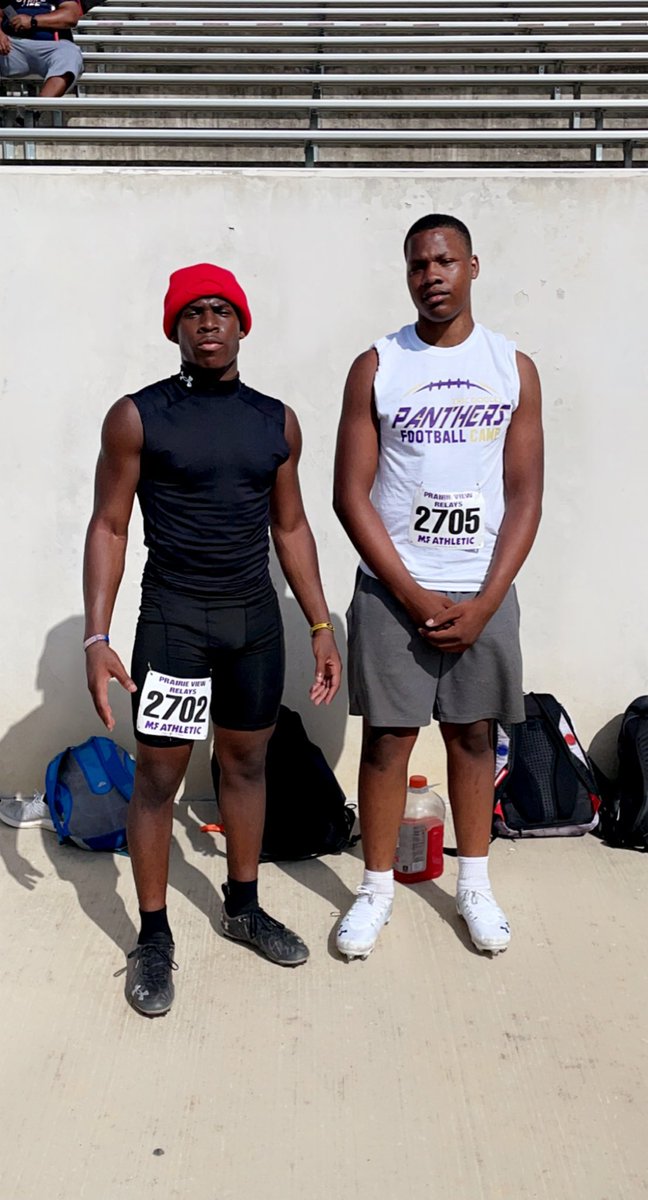 LabrendoF's tweet photo. Had a great time at the @PVAMUFootball camp this morning❗️Had fun and learned a lot❗️@CoachJoeWillis @TylerLegacyFB 
40- 4.82
Shuttle- 4.45
Broad Jump- 9’2
@CoachBurton1 
@mcdowell_bubba 
@GorillaMyscles https://t.co/zwu0rOzlnQ