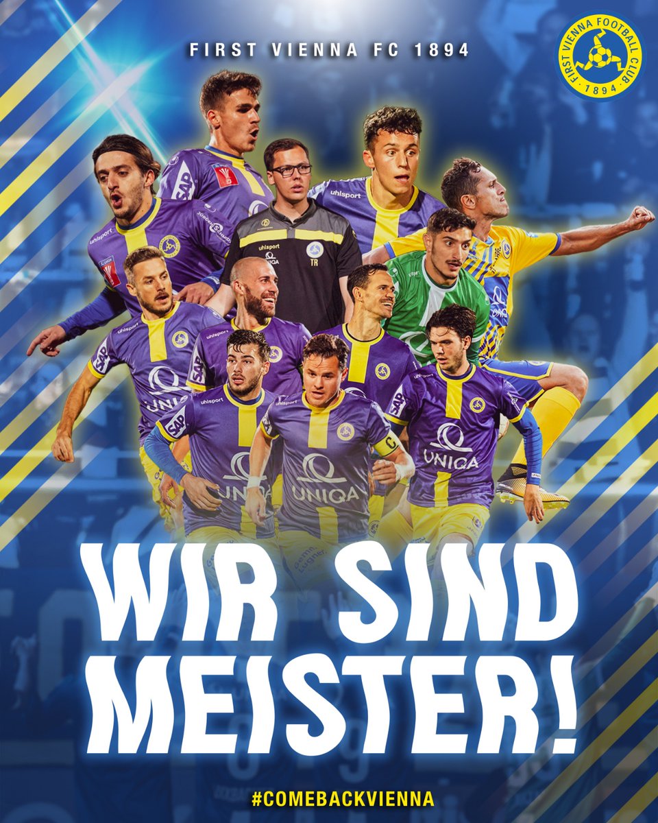 Wir sind Meister - wir sind Regionalliga! 🥳
Nach einem 3️⃣:0️⃣ Sieg in Schwechat kann uns am letzten Spieltag niemand mehr einholen!⚽️⚽️⚽️

Hier gehts zum Spielbericht ➡️ fal.cn/3gmDu

#ViennaFamily #comebackvienna