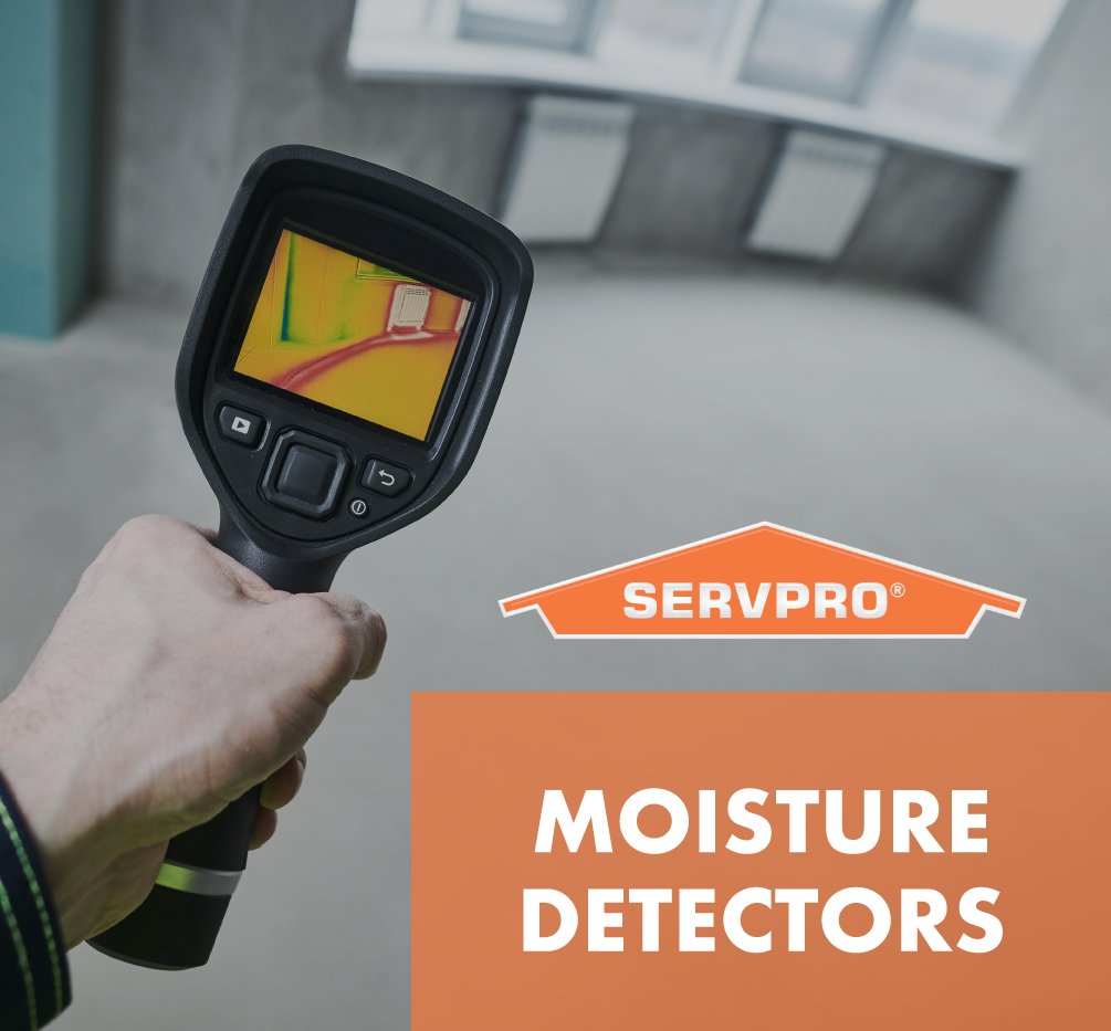 Moisture detectors are used on each water job to find migrating water. Give us a call for an evaluation of your water damage.