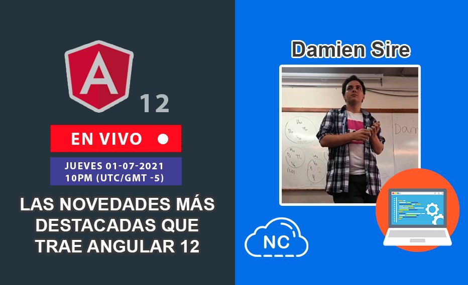 collectivecperu's tweet image. Este Jueves 01-07-2021 hablaremos sobre Angular con @damiansire !
Hora: 10PM (UTC-5) hora de Perú, Colombia y México.
Evento: nubecolectiva.com/evento/77/las-…
Tema: Las Novedades mas destacadas que trae Angular 12 (En Vivo)
Te esperamos !
#angularframework #javascript #envivo #devs