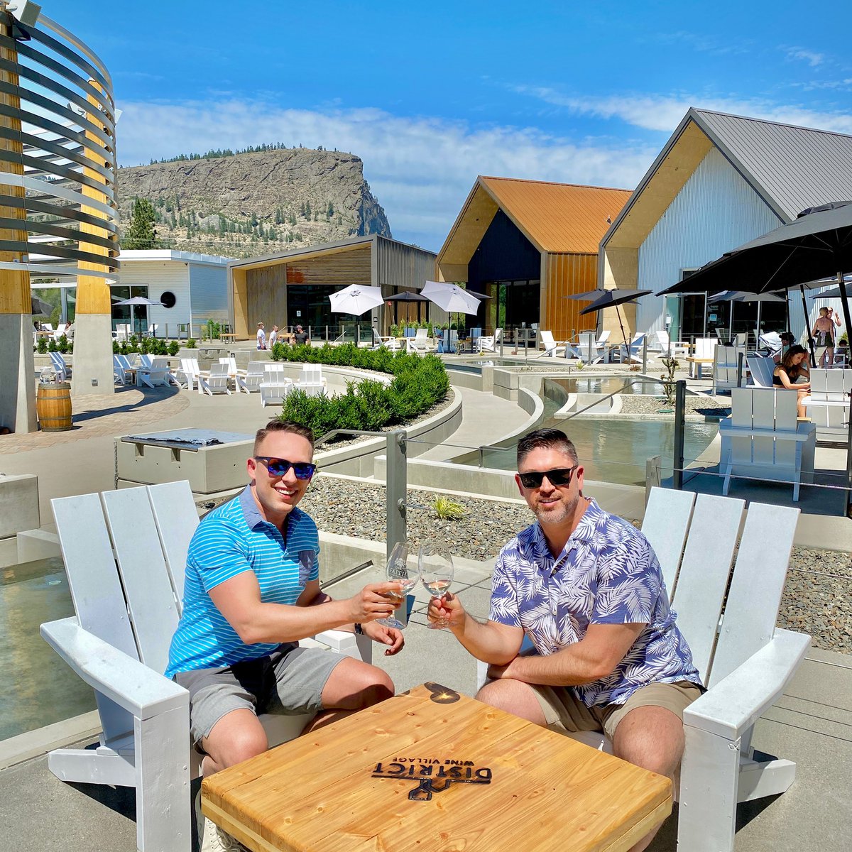 JoshRimer's tweet photo. Welcome to the first true wine village in Canada! 🍷 The District Wine Village is in its soft opening at the moment, but will soon be fully running with 16 artisan producers, an on-site vineyard, a restaurant with chef’s garden, and a multi-purpose amphitheater in the middle! 🥂 https://t.co/2a5cRZAbBm