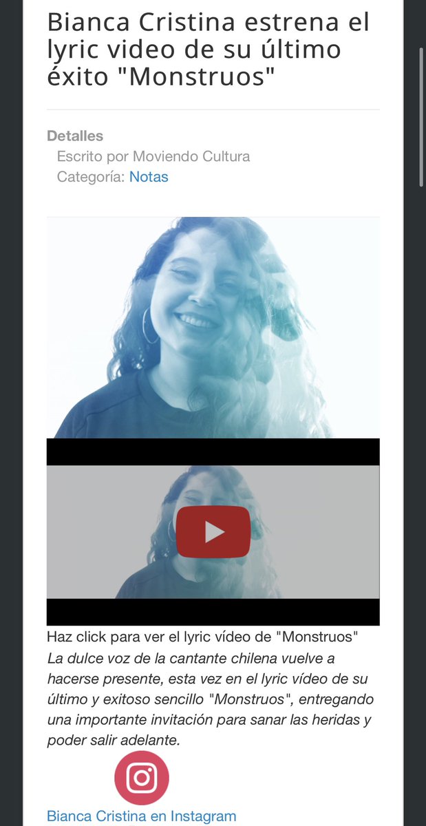 soybiancris's tweet photo. ME ACABAN DE PUBLICAR EN CHILE, MÉXICO, ARGENTINA Y PERÚ ESTOY DEMASIADO FELIIIZ😭😭!!!!! ❤️❤️❤️ Si aún no han visto el video aquí se los dejo y de verdad gracias a todas las personitas que me están acompañando en este camino en especial a mis Bianchis💕 https://t.co/uWleKkO1EX https://t.co/KPETxvVm35