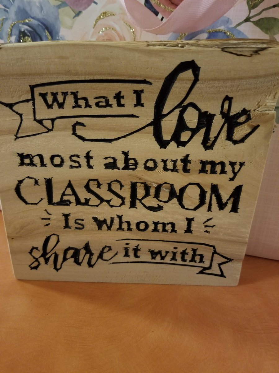 _rkind's tweet photo. I received this beautiful gift from a student today.  It sums up my feelings perfectly!  ❤ @PrideInThePaw #ycs6k https://t.co/W0ndyEkxcD