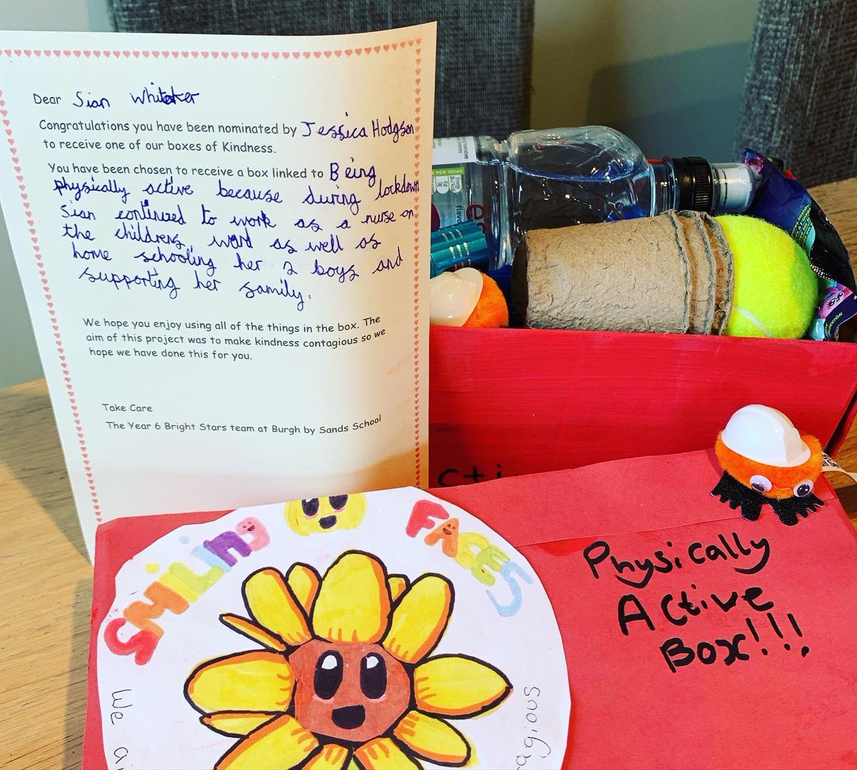 Thank you @BurghbySandsSch for my very special Kindness box ♥️