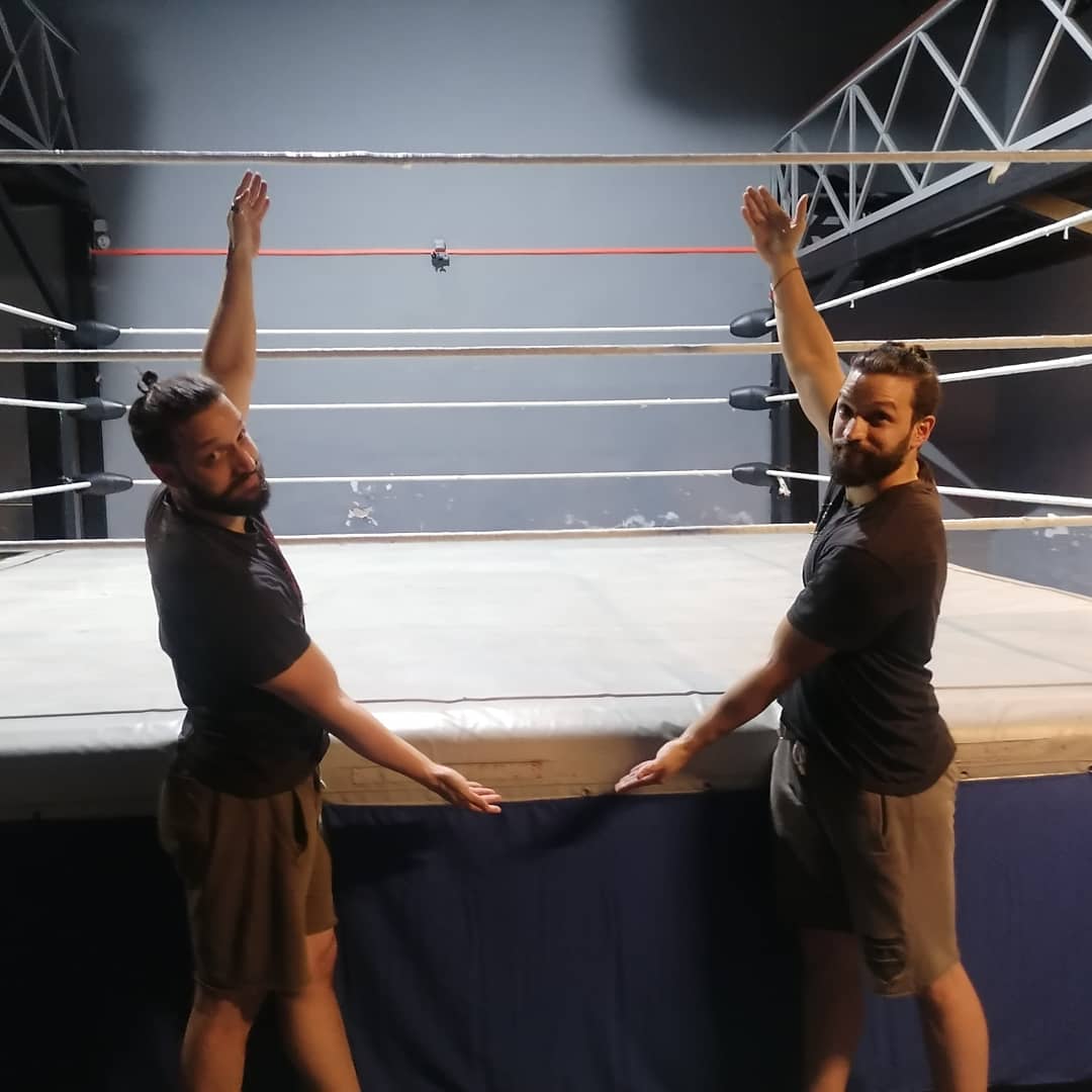 kaine_abel's tweet photo. Going back to training after a year. #wrestling #prowrestling #greece #academy #wwe #nxt #aew #twinbrothers #Training https://t.co/eJNcXAuqgQ