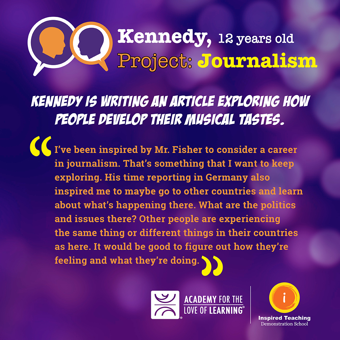 AcademySantaFe's tweet image. 🌍 Kennedy, 12 years old #inquiryed #whatislearning #lrnchat #edchat #projectbasedlearning #mentorship #journalism