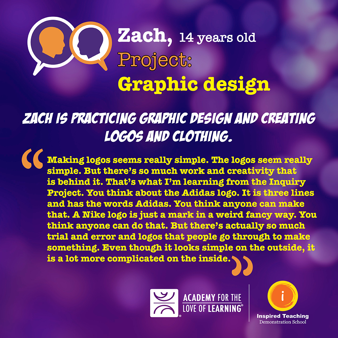 AcademySantaFe's tweet image. 🌍 Zach, 13 years old #inquiryed #whatislearning #lrnchat #edchat #projectbasedlearning #mentorship #graphicdesign #artsed #creativity