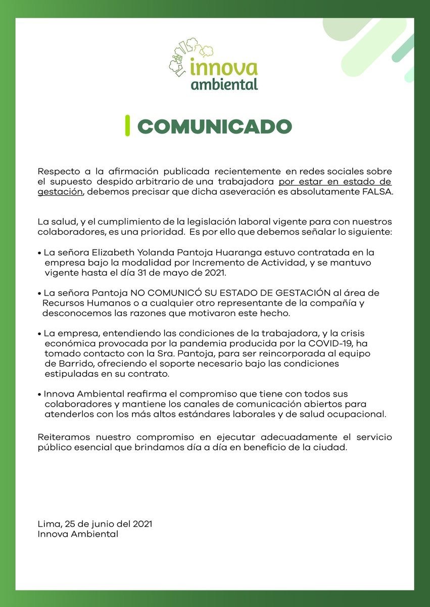 InnovaAmbienta1's tweet photo. 🟢 #COMUNICADO https://t.co/QaJDZddawD