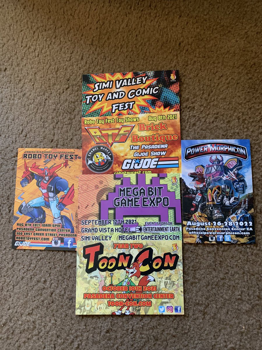 LorynStone's tweet photo. It feels so good to have these in hand again. Make sure you come to all of these amazing events! @toy_wizards @SVToyComicFest @MegabitGameExpo @toon_con @PowerMorphicon @scottzillner https://t.co/7x5RX2QI1K