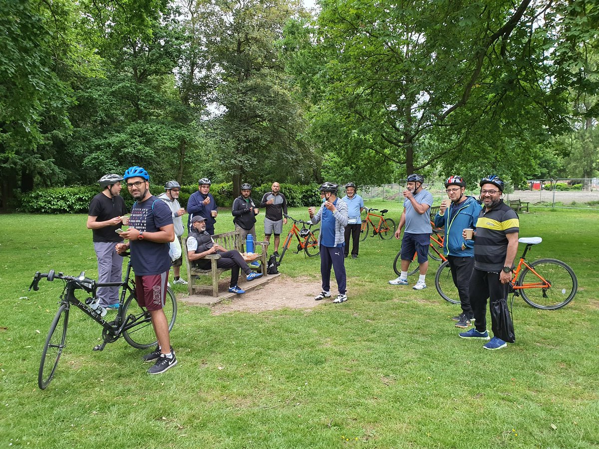#cycling life for some of our seniors! They just want to meet up,  exercise,  have a cup of tea and socialise... how awesome is this!

<a href="/Abdullah7866/">Abdullah Rehman MBE</a> <a href="/cycling/">Cycling For All 🚲</a> <a href="/WeAreCyclingUK/">Cycling UK</a> <a href="/BritishCycling/">British Cycling</a>