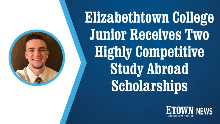 EtownCollege's tweet photo. Caden Robinson ‘23, a Spanish and Business Administration major was recently awarded the Benjamin A. Gilman International Scholarship and the James G. Stemler Study Abroad Scholarship, helping fund his study abroad trip to Mexico in the fall!

Read more: https://t.co/pFGlBEaSaV. https://t.co/O763yfainY