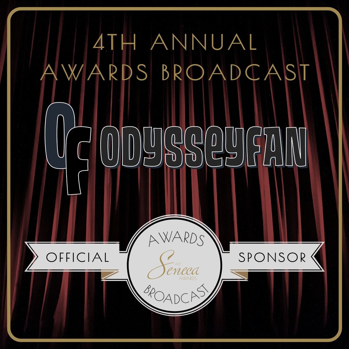 We are so happy to announce that OdysseyFan is returning as a sponsor for this year's #ATCSenecaAwards broadcast!

Visit odysseyfan.com for more info and thank him for supporting the awards!

Thank you <a href="/OdysseyFan/">OdysseyFan</a>!!!