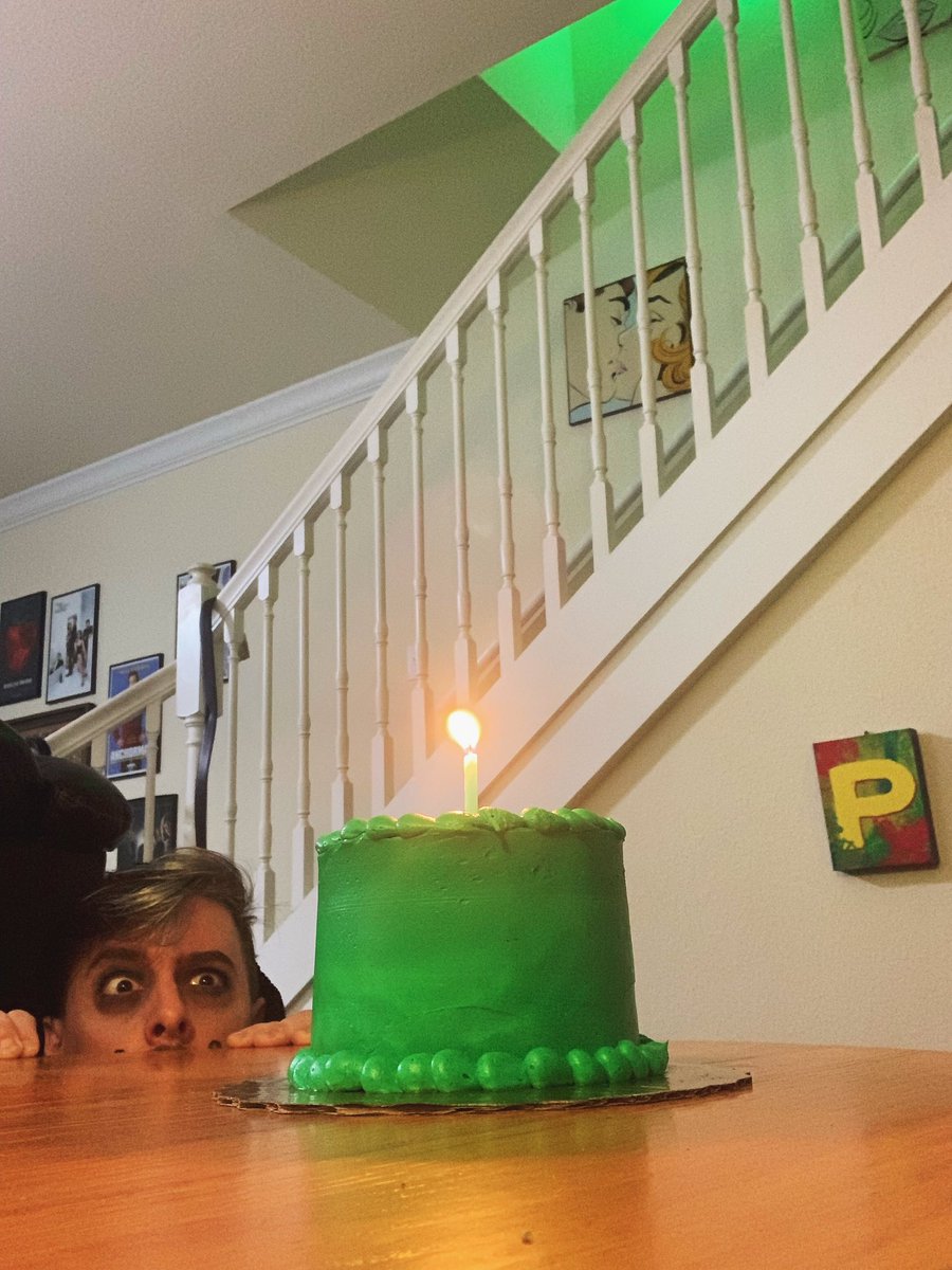 ThomasSanders's tweet photo. Happiest of Birthdays to this green trash rat! Two years since Remus debuted. I can’t wait for the many intrusive thoughts you’ll no doubt bring me in the future… 💚🎂🐀 https://t.co/EpHnr0GJ7H