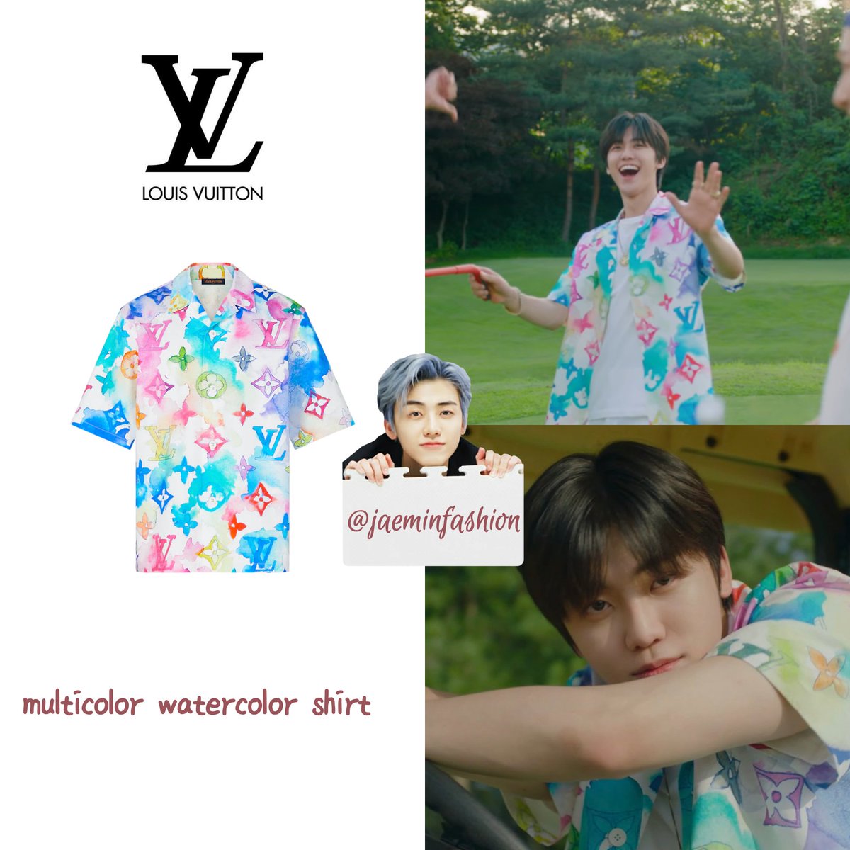 louis vuitton watercolor shirt