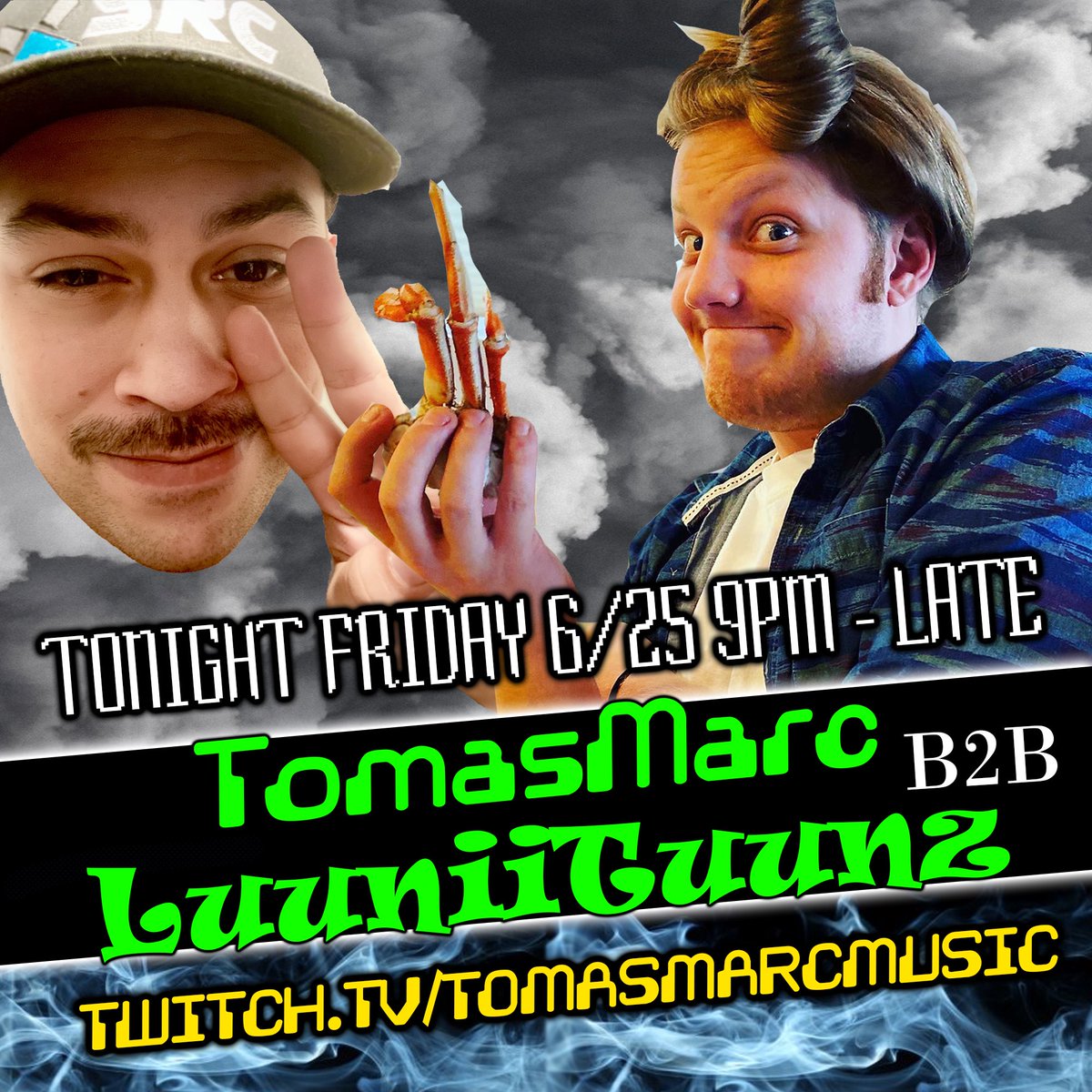 Back with our Friday night jams for those who need some tunes this fine evening Twitch.tv/tomasmarcmusic