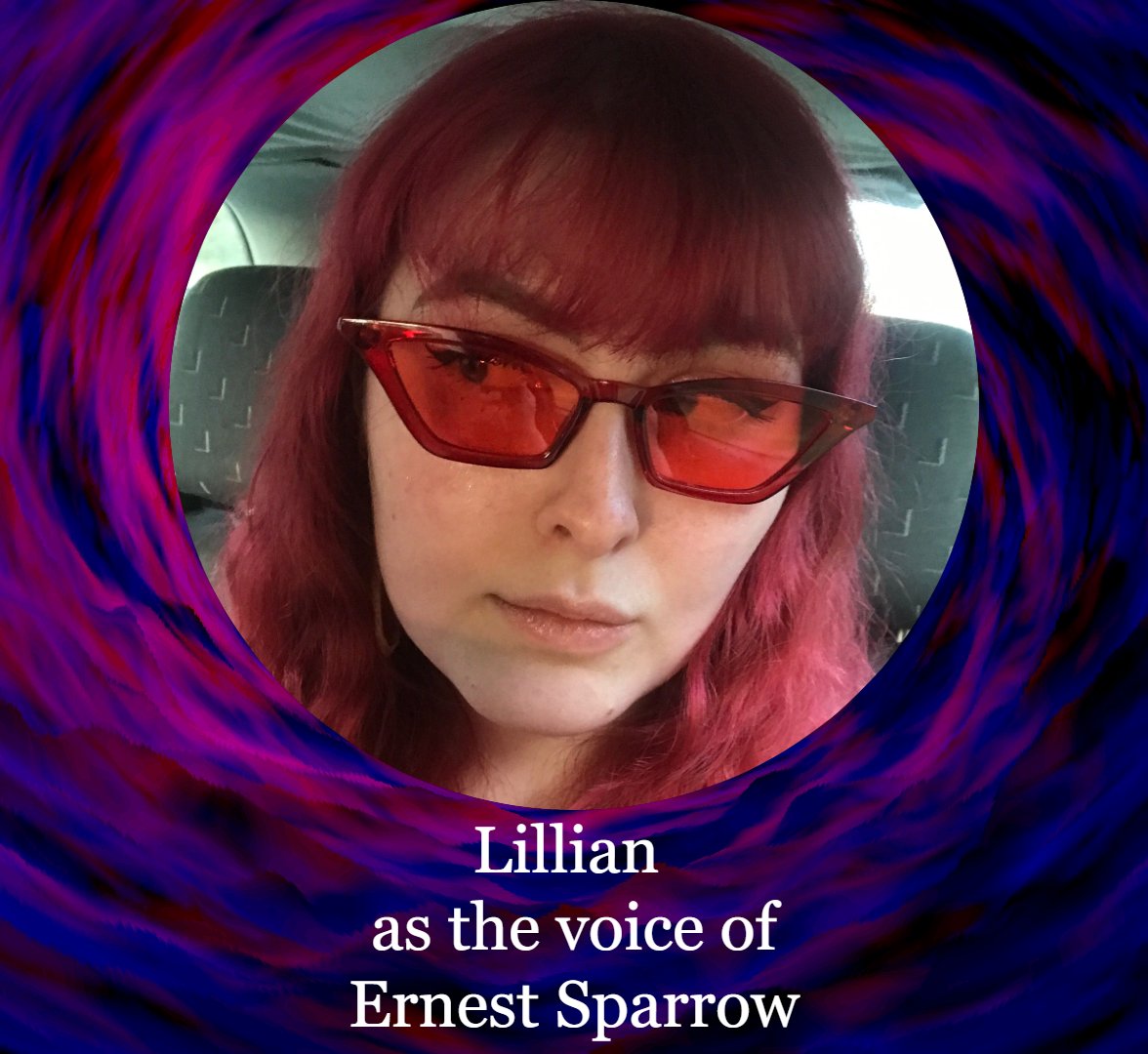 SweetCreamPods's tweet photo. Next up we have Lillian (@bisexualdisast6) who will be the voice of one Ernest Sparrow! Fun fact: They are currently visiting a friend in Wales! https://t.co/9DS0IvIBGL