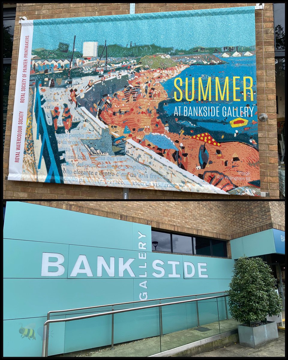 cosmicalbee's tweet image. Made it down to @BanksideGallery to peruse their “Summer At Bankside” exhibition and make a purchase. Wonderful works on display from the RWS and RE painters and printmakers 🖼✨ #BanksideGallery #OriginalArt