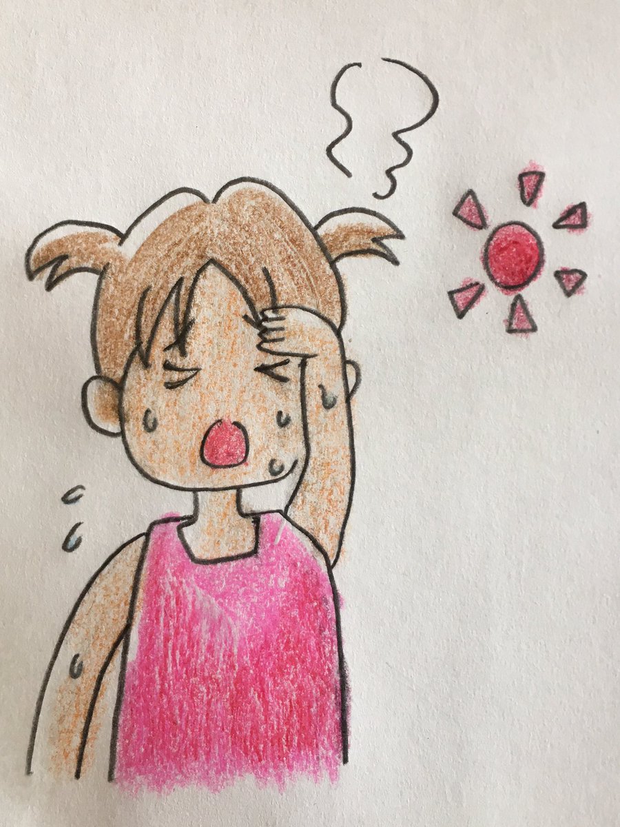 ノブユキ A Twitter 暑い 女の子イラスト 暑い