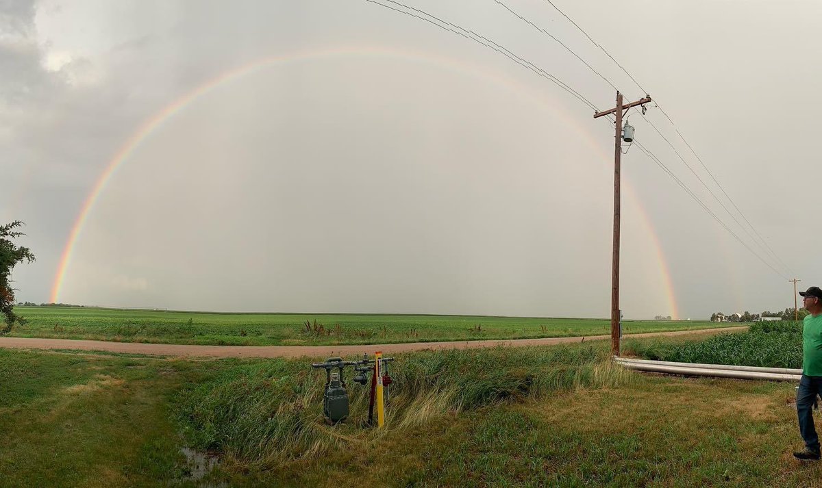 tdfarms275's tweet photo. @rustywx nice full rainbow after #thunderstorm https://t.co/uAfl3nksb3