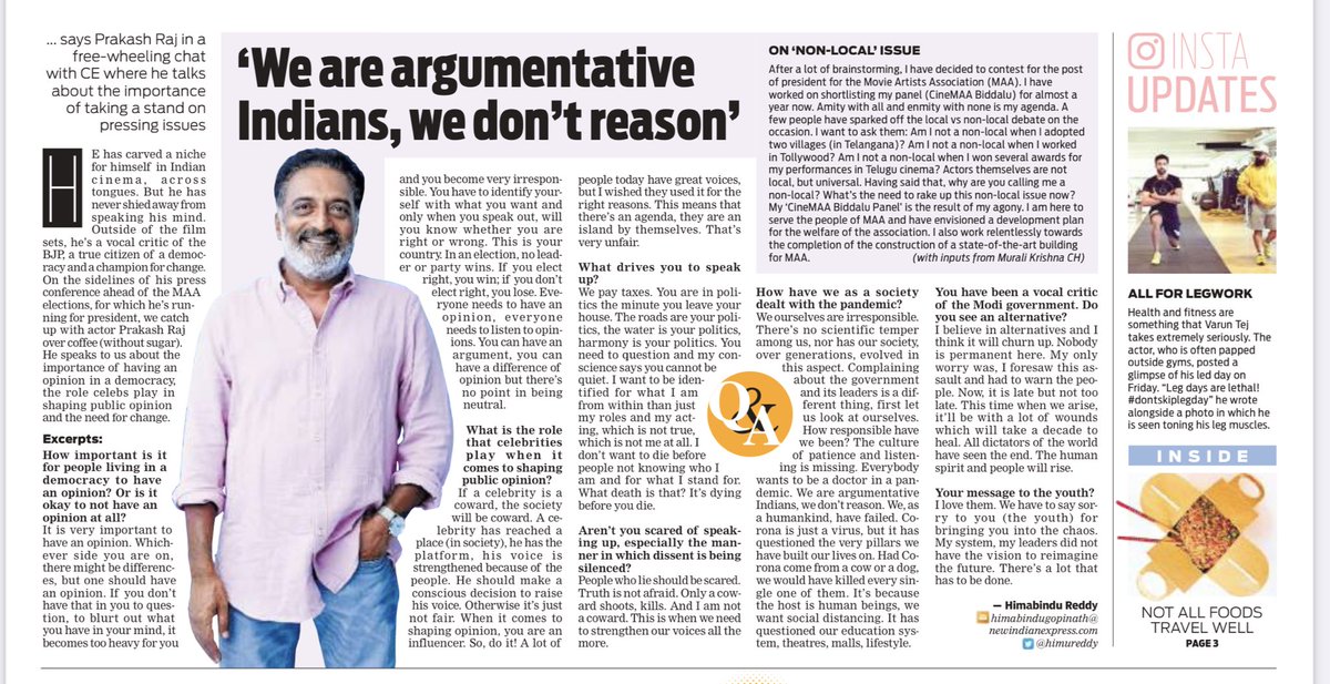 Prakash Raj Prakashraaj Twitter