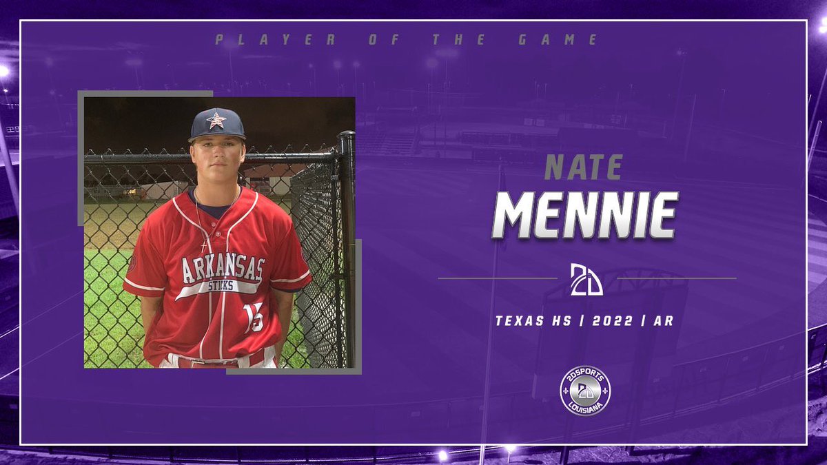 2D Sports Louisiana (@2dsportsla) on Twitter photo โญ๏ธ #TopPerformer โญ๏ธ
Nate Mennie: 2-3, 1 (2B), Walk, 2 RBI
Summer Team: <a href="/AR_Sticks/">Sticks Baseball</a> 16u - Slayton
#BorderBattle โญ๏ธ #TopPerformer โญ๏ธ
Nate Mennie: 2-3, 1 (2B), Walk, 2 RBI
Summer Team: <a href="/AR_Sticks/">Sticks Baseball</a> 16u - Slayton
#BorderBattle
