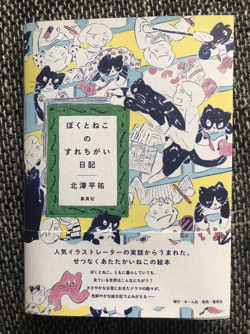 『ぼくとねこのすれちがい日記』読んだ。日記のような絵本。北澤平祐さんの絵、すごいな。装丁も美しい。 