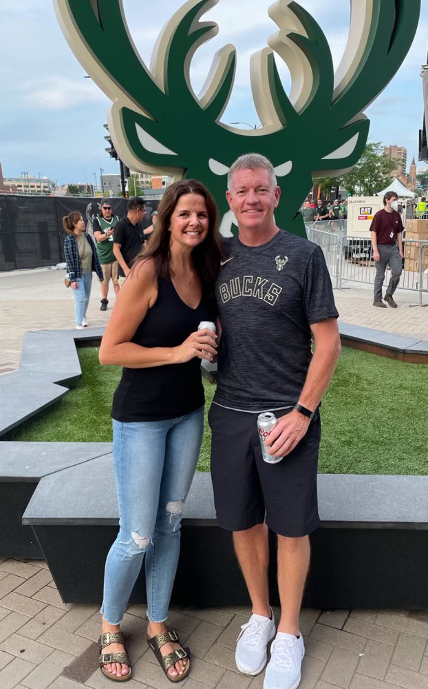 Bucks game with <a href="/angtully/">Angie Tully</a>! #GoBucks #FearTheDeer