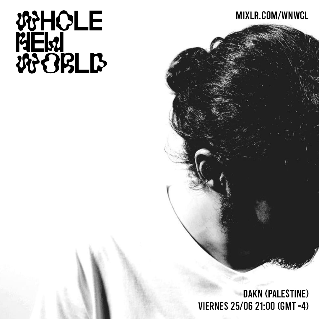 Dakn es un rapero palestino,parte de una generación que han contribuido a la construcción de una escena palestina. Su trabajo cruza la compleja situación palestina abordándola desde géneros urbanos y experimentales Se presentará hoy a las 21:00pm (Chile)/4:00 am(Ramallah)