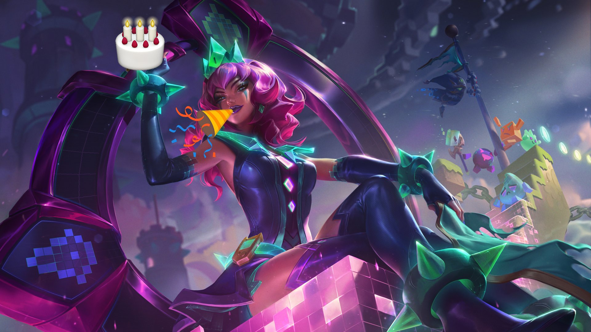 HAPPY BIRTHDAY QIYANA 👑💖 #TrueDamage #Qiyana #LeagueofLegends #RiotG, qiyana edits