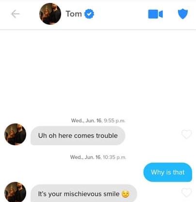 modmaude's tweet photo. If you’re considering dating plz consider this tweet:
A man on tinder just sent me some messages and then gave me shit for not responding and being a poor conversationalist....he also sent the exact same messages he sent to me to  my little sister. I can’t make this shit up. https://t.co/AuIqt9nNau