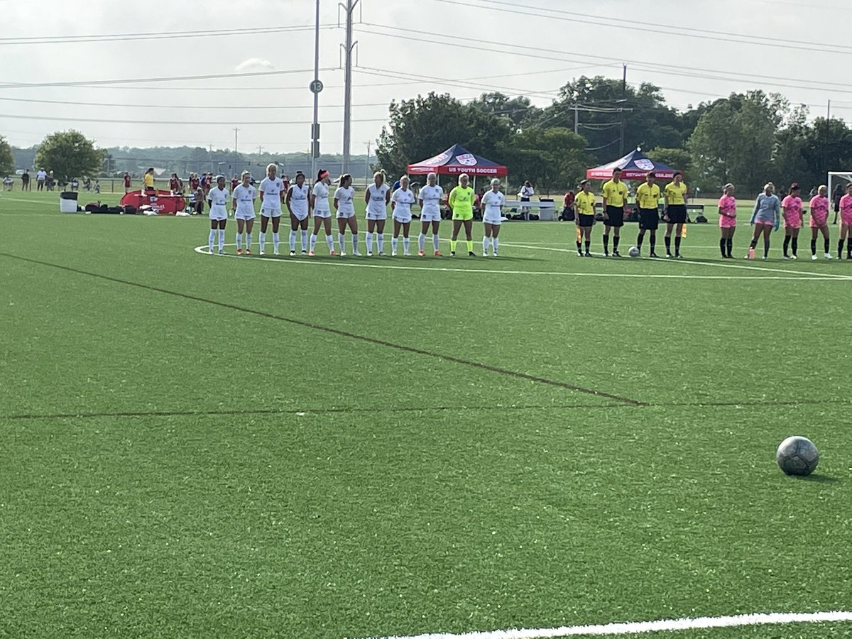 Got a 2-1 win vs #1 OH ranked team FC Evolution 03G NL team in our first Midwest Regional game. Red Star Grit out there in the steamy weather today! <a href="/AthleticsKC/">KC Athletics Soccer Club</a> <a href="/StokicStefan/">Stefan Stokic</a> <a href="/MOyouthSoccer/">Missouri Youth ⚽️</a>