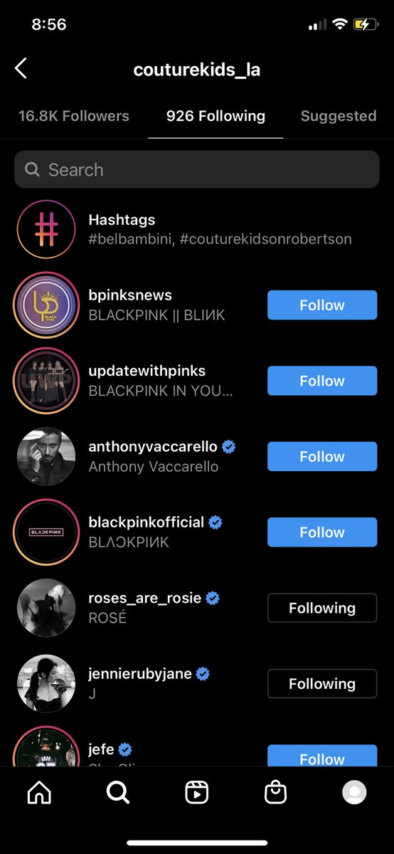 the store Jennie and rosé went ‘following’
