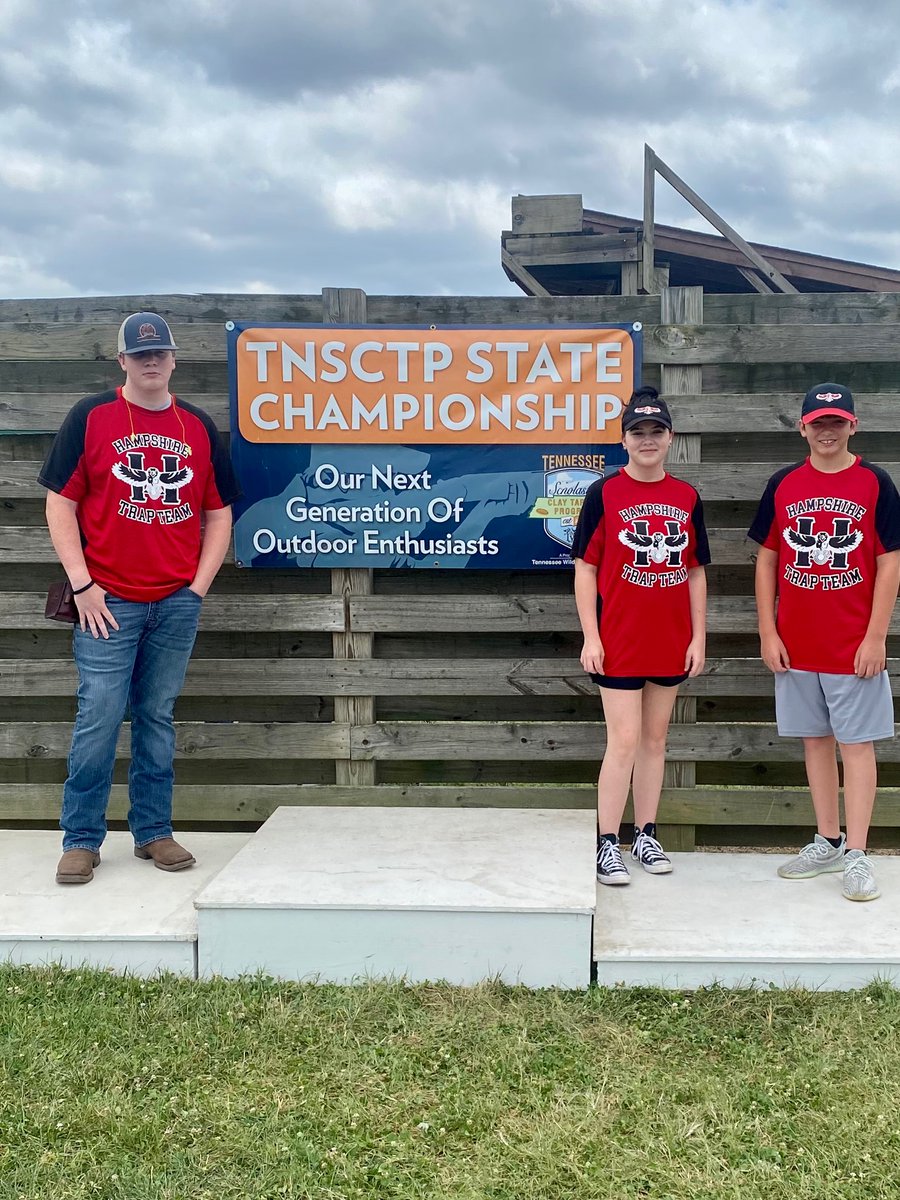 Trap state tournament today. They all did a great job! ❤️🖤