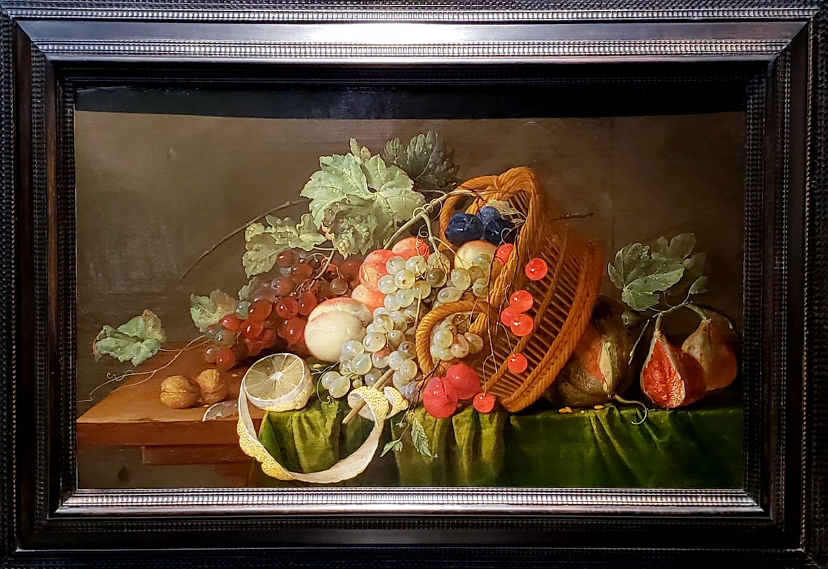 静物画 果物の盛り合わせ 金色フレーム 国立西洋美術館 インターネット美術館・世界の名画