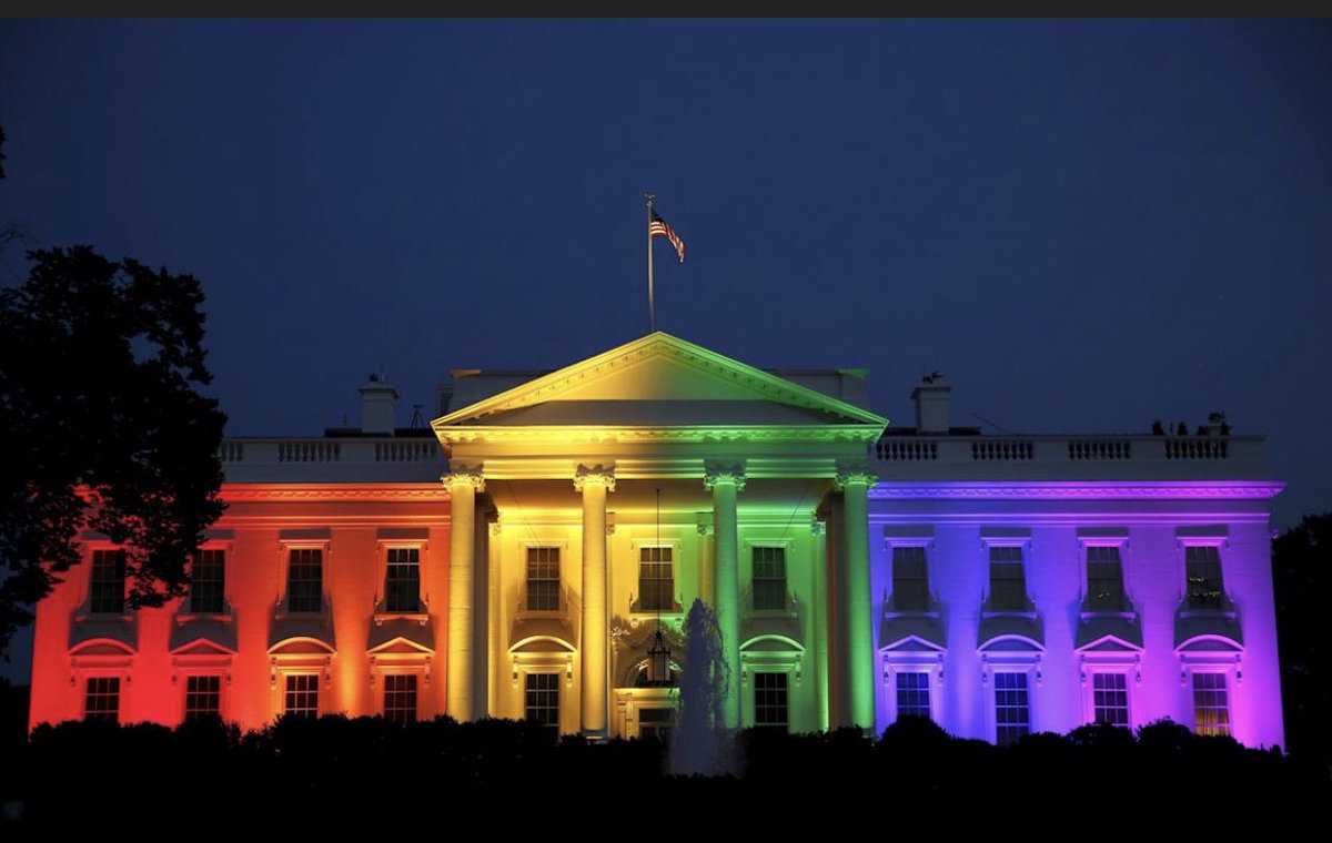 djogrolyo's tweet photo. The #WhiteHouse is once again lit up with pride!  

Thank you @Potus 

#PrideMonth2021 #LGBTQ #Pride2021 https://t.co/W3ySGjt2ig