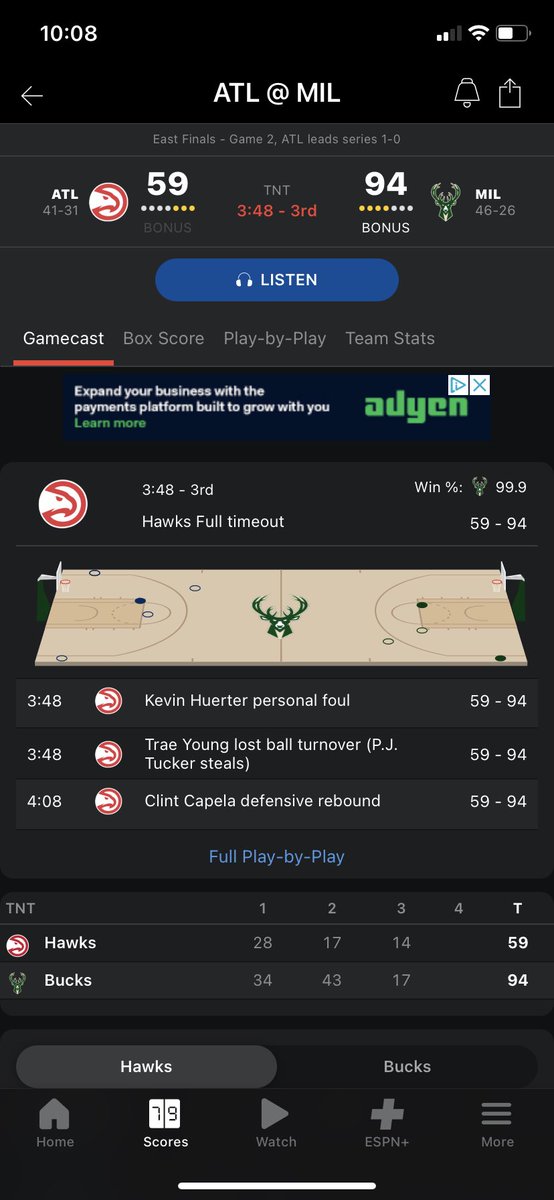 Tommysprague83's tweet photo. I promise I am not watching... #iamajinx #TrueToAtlanta @ATLHawks https://t.co/3PfSGQh8hX