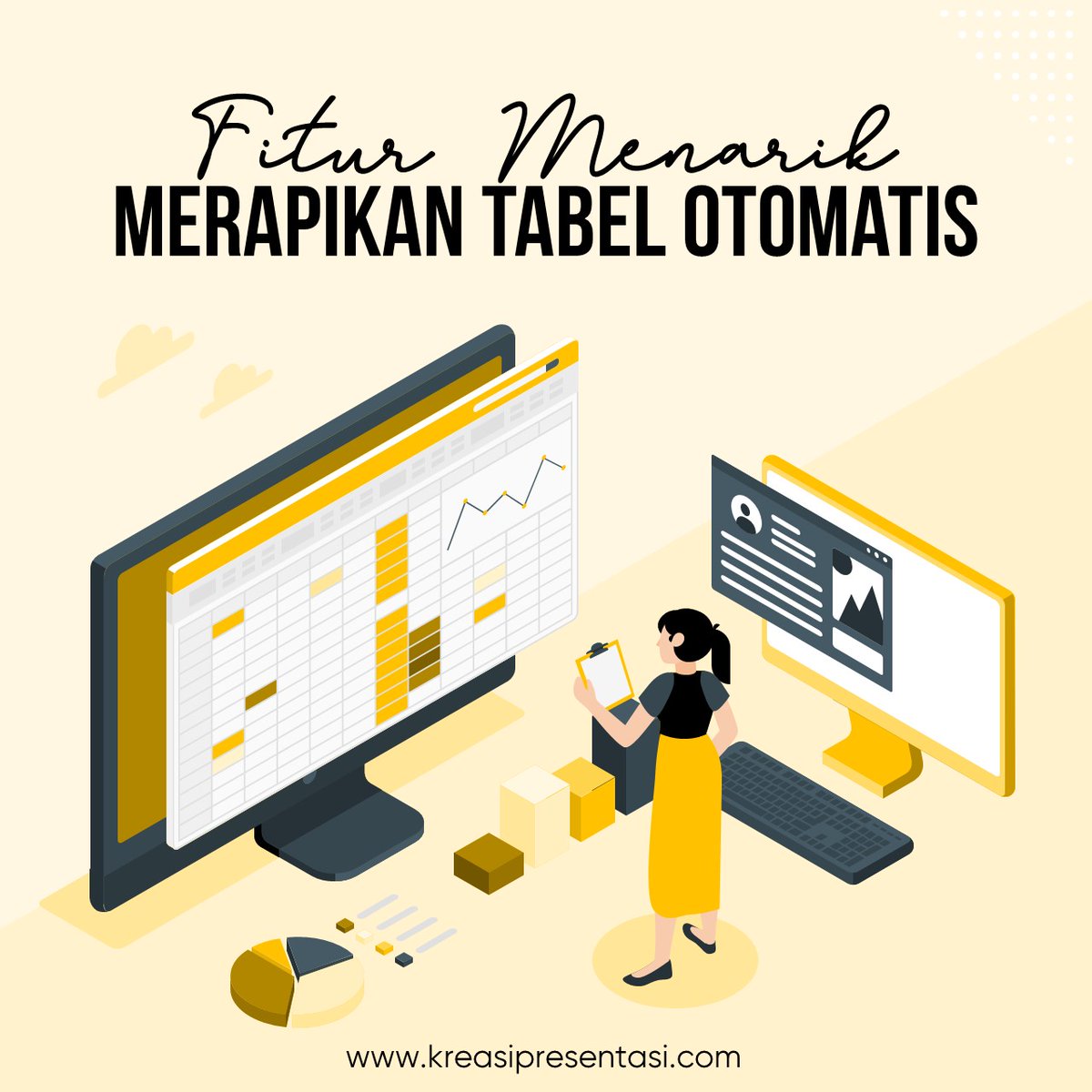 KreasiPrsentasi's tweet photo. Di balik tabel yang keren, ada fitur menarik PPT untuk merapikan tabel otomatis.

Fiturnya bernama Distribute Rows. 
Swipe kuy untuk tahu tutorialnya. 

Oh ya, jangan lupa dipraktekkin yaa 😊 sayang banget kalau dilewatkan 🤭

#kreasipresentasi #datatabel #kreatordigital https://t.co/xLgr32Y5Pj