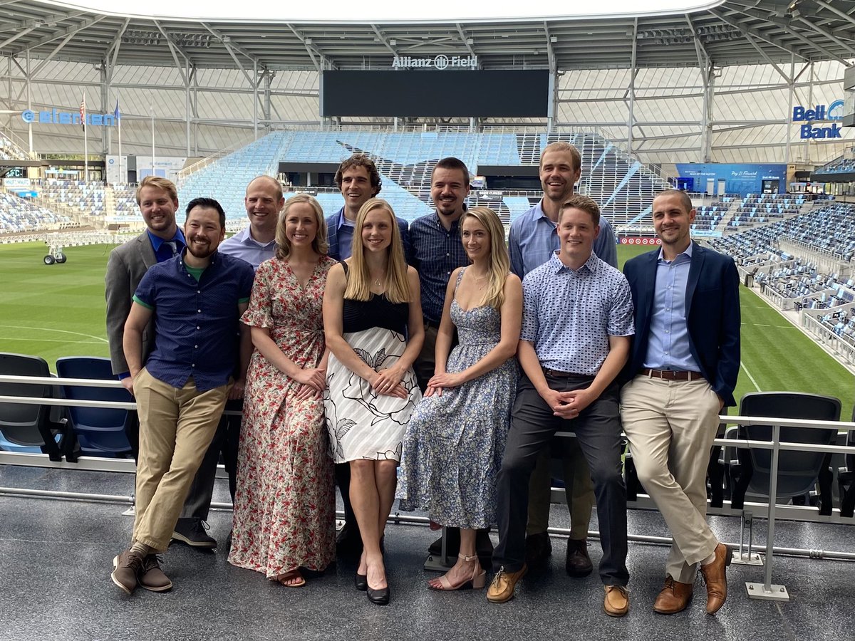 Cullen Hegarty (@cullenhegarty) on Twitter photo Super fun night celebrating our 23rd graduating class <a href="/regionsem/">Regions EM Residency</a> at an incredible venue <a href="/allianzfield/">Allianz Field</a> in St. Paul. Our first graduating class of 11 residents—an ultra talented, fun and kind group of people! We’ll miss the class of 21! #ProudPD Super fun night celebrating our 23rd graduating class <a href="/regionsem/">Regions EM Residency</a> at an incredible venue <a href="/allianzfield/">Allianz Field</a> in St. Paul. Our first graduating class of 11 residents—an ultra talented, fun and kind group of people! We’ll miss the class of 21! #ProudPD