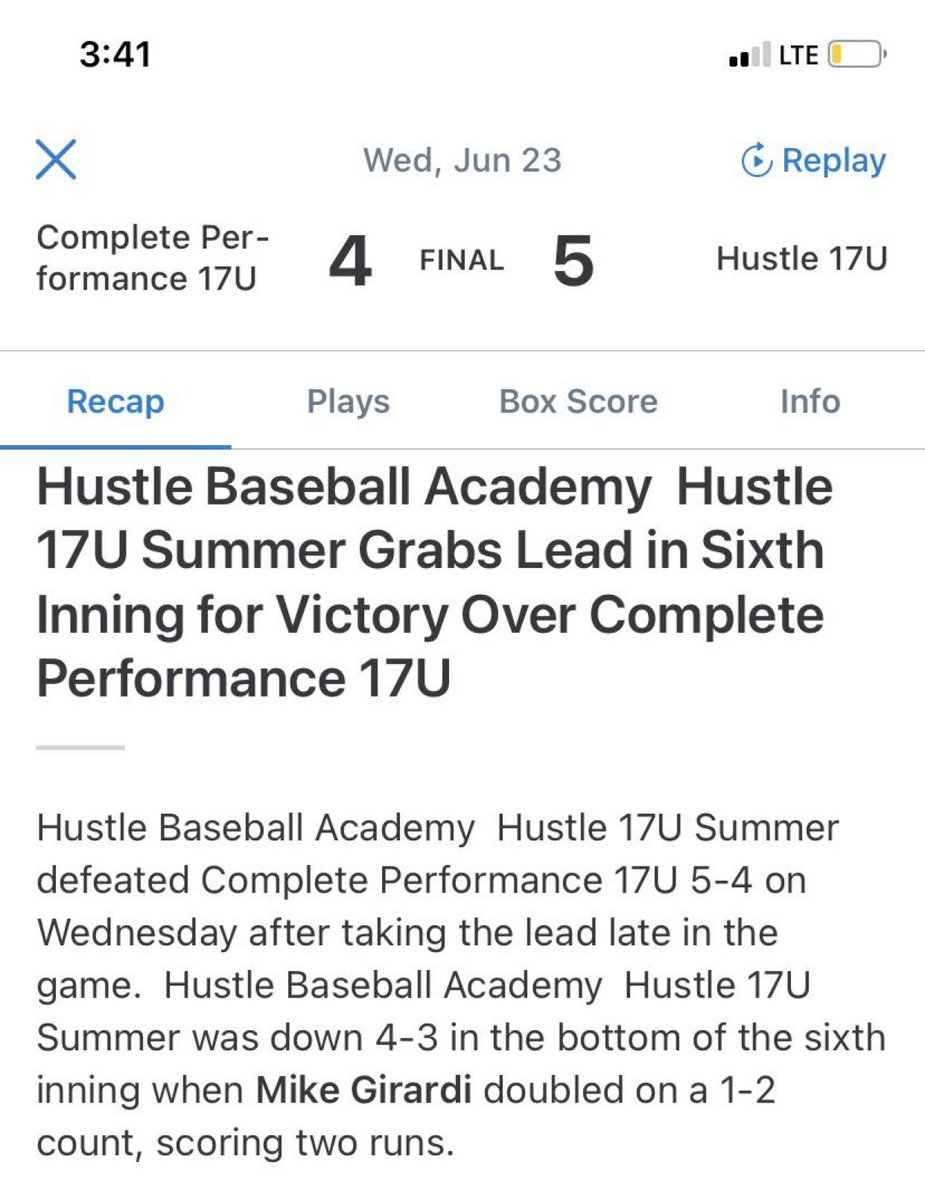 MikeGirardi20's tweet photo. Great week out in diamond nation going 5-0 and ranking 2nd amongst all teams! Had a .455 avg this wknd with 2 doubles, 4 sbs, and a game winning double on Wednesday. Looking forward to the rest of this summer season with my guys!💪🏾 https://t.co/3bh6HOofiU