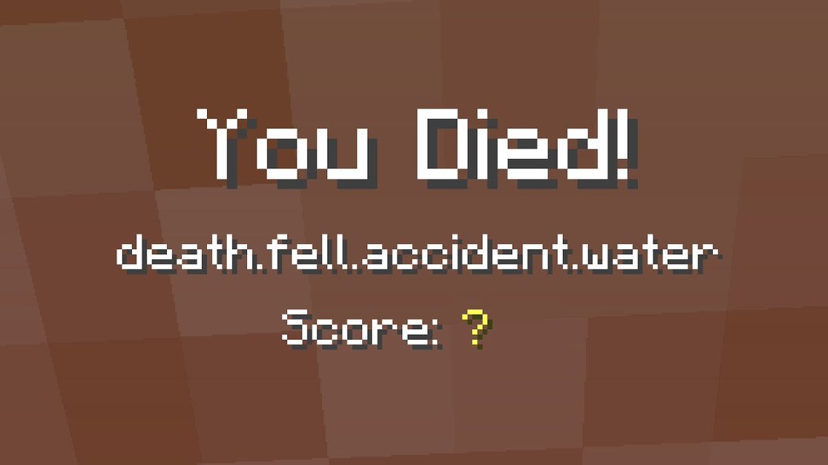 Saziumr Minecraft 1 16から Death Fell Accident Water という名前の死亡メッセージが表示されるバグが発生しているとのことです 再現方法は ピストンで押して動いて落ち始めたトロッコに乗り 27ブロック下で 水を流し込んだ上向きのハーフブロック Saziumr Minecraft 1 16から Death Fell Accident Water という名前の死亡メッセージが表示されるバグが発生しているとのことです 再現方法は ピストンで押して動いて落ち始めたトロッコに乗り 27ブロック下で 水を流し込んだ上向きのハーフブロック