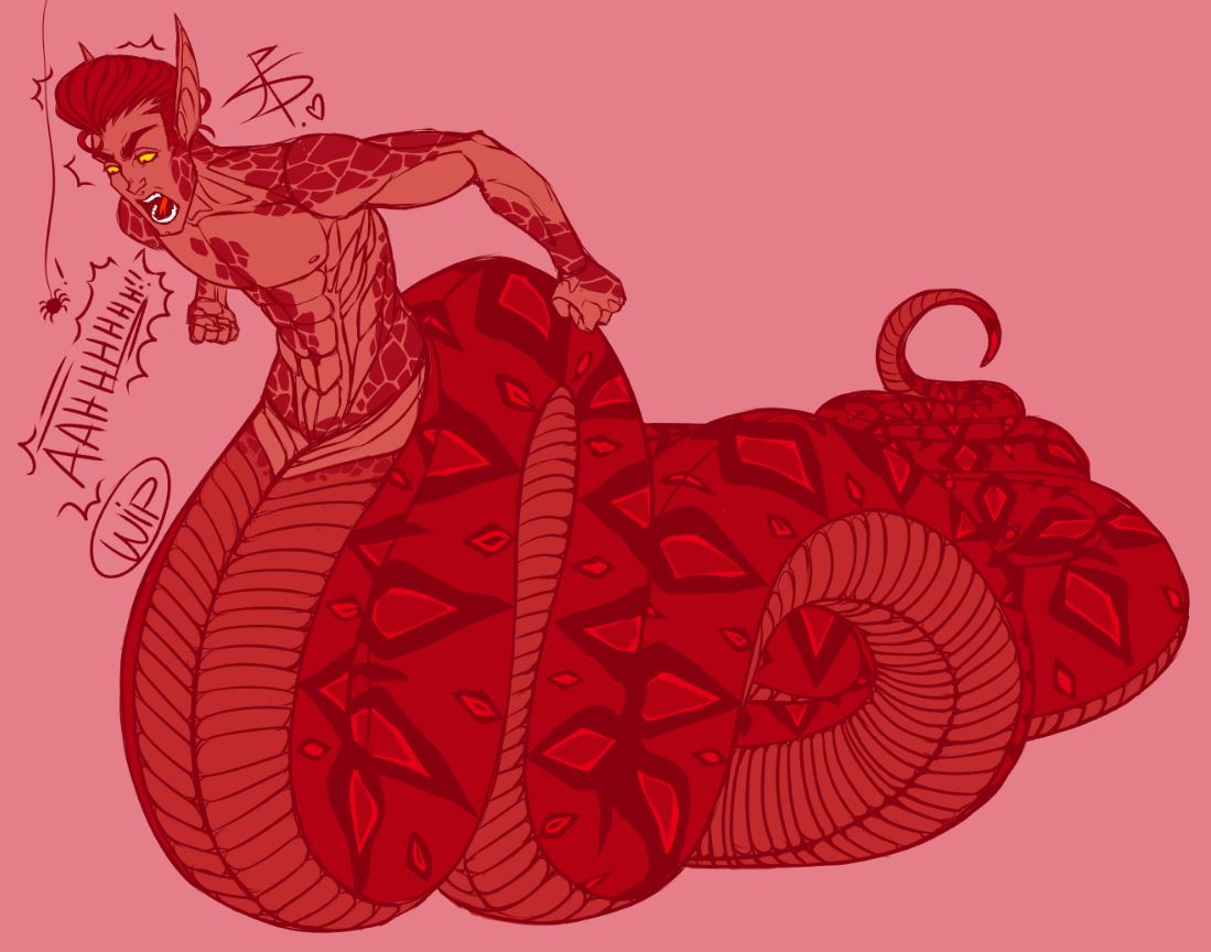 PRIDE SNAKES <3 ~warm colors~ #Pride2021 #naga #gay #snakes