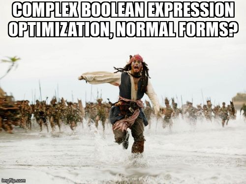 overflow_meme's tweet image. Complex Boolean expression optimization, normal forms? stackoverflow.com/questions/6807… #sat #booleanexpression #expression #optimization