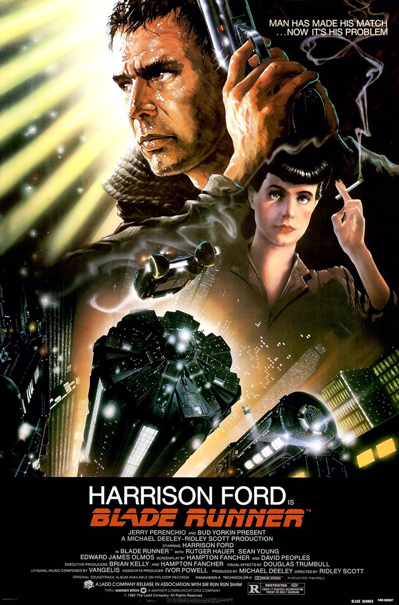 FilmNewsNos's tweet photo. 🎬MOVIE HISTORY: 39 years ago today, June 25, 1982, the movie ‘Blade Runner’ opened in theaters!
#HarrisonFord #RutgerHauer #SeanYoung @edwardjolmos #MEmmetWalsh #DarylHannah #WilliamSanderson #BrionJames #JoeTurkel #JoannaCassidy #JamesHong #MorganPaull #HyPyke https://t.co/wvJb9hjhWV