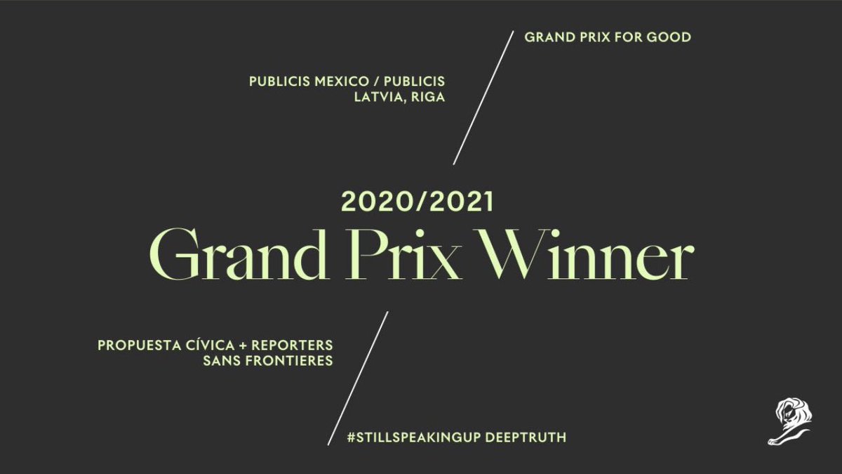 agencianonimo's tweet photo. Felicidades a todo el equipo en @PublicisMex por este logro sin precedentes en la publicidad mexicana. #stillspeakingup
#seguimoshablando https://t.co/XdABbBv8X7