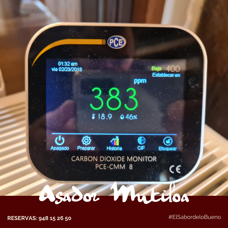 Tenemos techos altos, grandes ventanas, un súper sistema de ventilación y, por supuesto, el cachivache de rigor. 

Todo eso, el mejor producto y todo nuestro cariño para que, dentro o fuera, aquí vengáis siempre a disfrutar de #ElSaborDeLoBueno

#HosteleríaSegura #Asador #Navarra