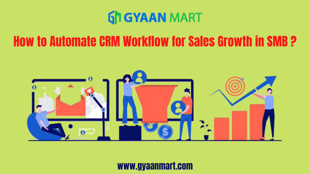 Know How to Automate CRM Workflow for Sales Growth in SMB : bit.ly/3kKbYNg
#automatedcrm #CRM #crmsolutions #automatedsolutions #crmsoftware #salesgrowth #SMB #SmallMediumBusiness #smallmediumenterprise #businessconsultancy #consultingservices  #smallbusinessowner