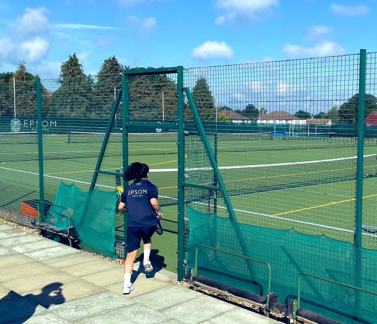 Time for tennis! 🎾 So happy to be able to spectate. Come on Epsom boys and girls. 💪🏻 <a href="/EpsomC_Sport/">Epsom College Sport</a> <a href="/EpsomC_LowerSch/">EpsomC_LowerSchool</a>