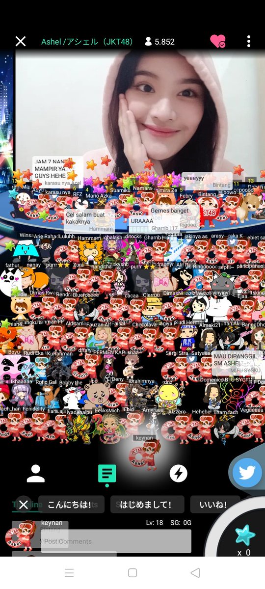 nah thank you banget udah nemenin waktu istirahat gua walaupun nontonnya ga dari full karena berbagai macam alasan wkwk. <a href="/S_AshelJKT48/">.</a> <a href="/A_ZeeJKT48/">.</a> <a href="/S_FloraJKT48/">🌻🌱🌹🍂🌸</a>