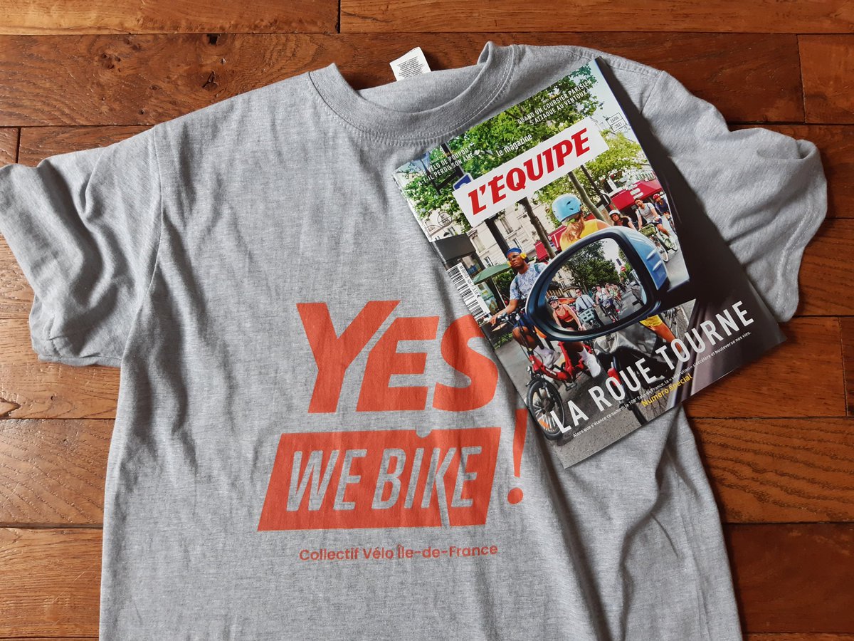 JBBombek's tweet photo. Bravo @lequipe pour ce numéro spécial sur le vélo au quotidien 🚲😁 #YesWeBike @VeloIdF https://t.co/EbK9D7by6v
